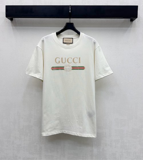 Gucci Casual All - Cotton T - Shirt with Logo