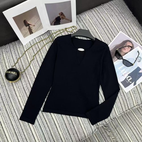 Alexander Wang Recommended Minimalist V-neck Knitted Top, Chic Neckline