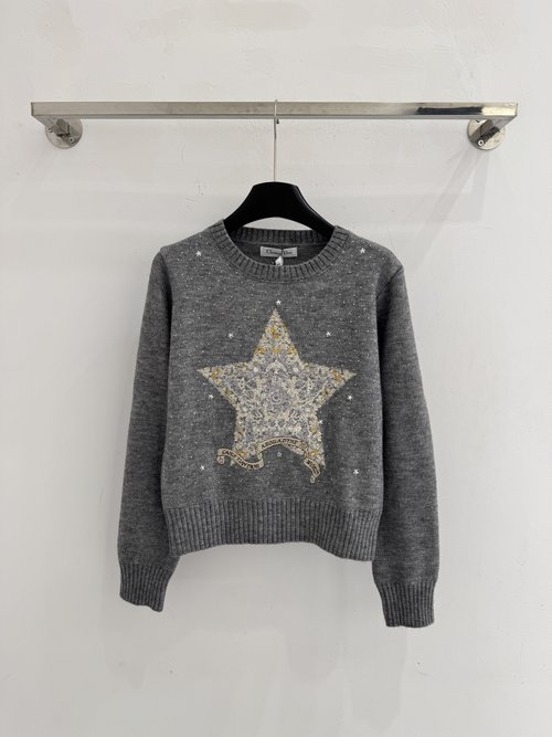 Dior Golden Star with Sequins & Small Stars Design