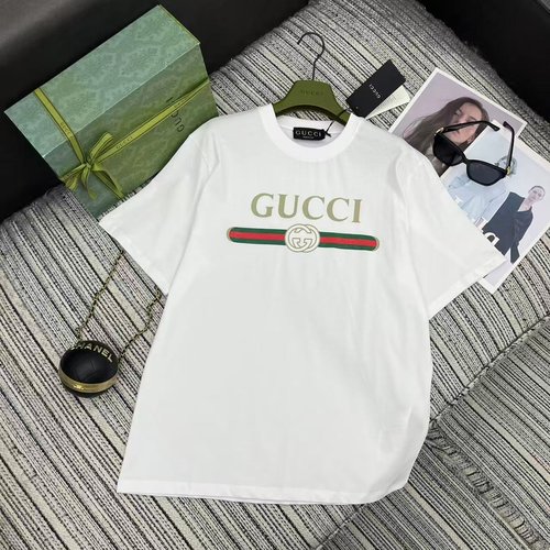 Gucci Logo - Printed Short - Sleeve Round - Neck T - Shirt