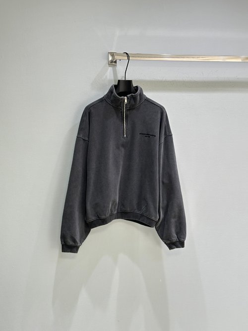 Alexander Wang Vintage Washed Embroidered Logo Hoodie and Pants Ensemble