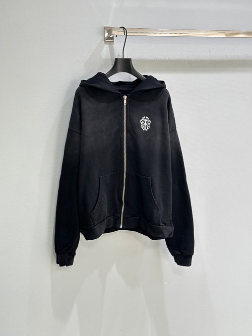 Chanel Chest-Printed Star-Spangled Hoodie with Loose Fit