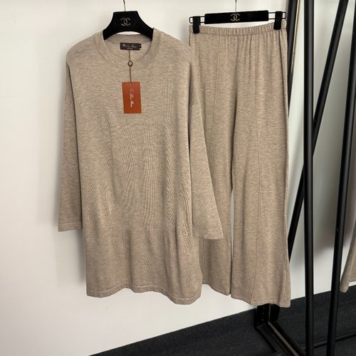 Loro Piana Knit Suit with Metal Rings in Multiple Colors