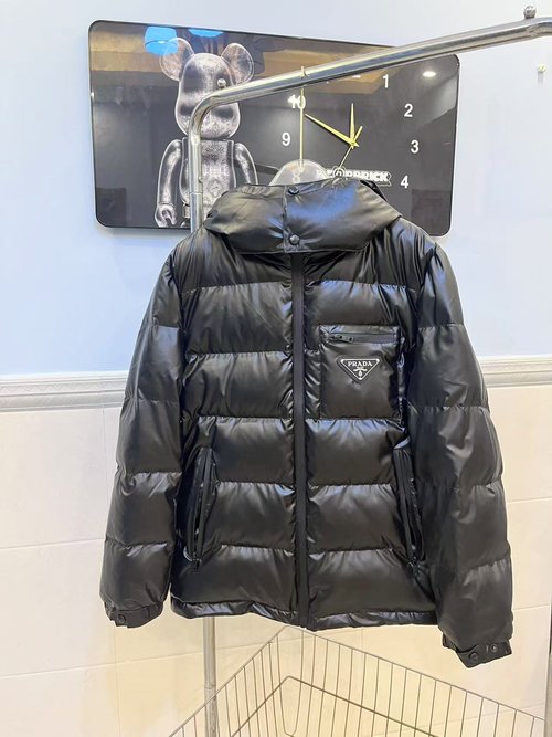 Prada Premium Down Jacket with 90% Down and Good Loft