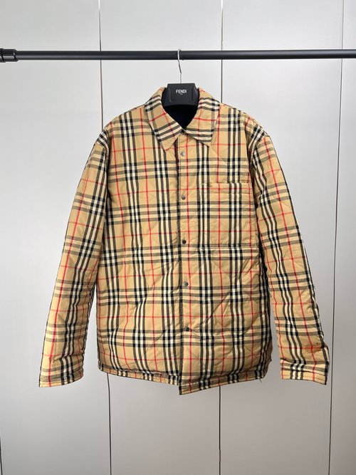 Burberry Quilted Check Reversible Cotton Jacket