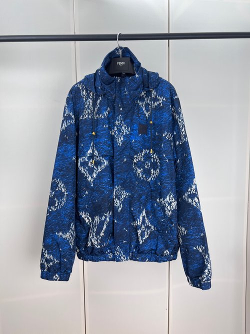 Louis Vuitton Sailboat Print Windproof Jacket with Tech Features