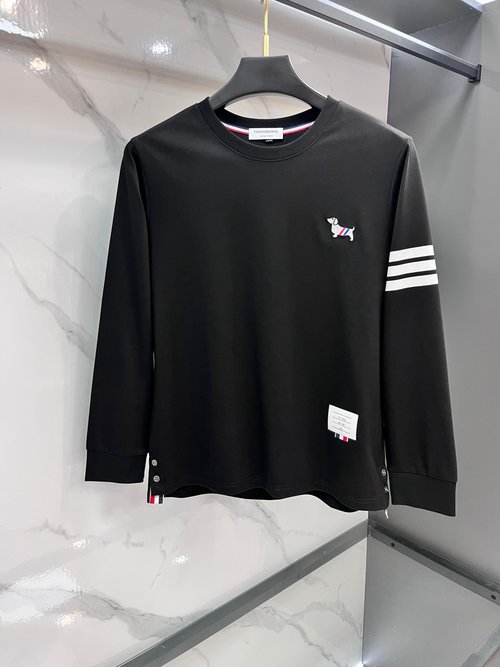Thom Browne Classic Logo Long-sleeve Sweatshirt