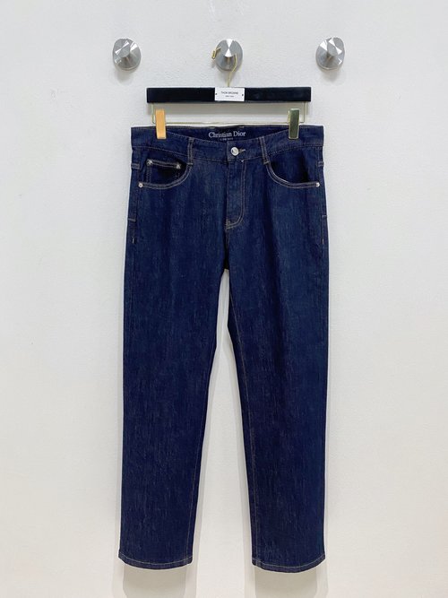 Dior Original Design Jeans with Logo Details