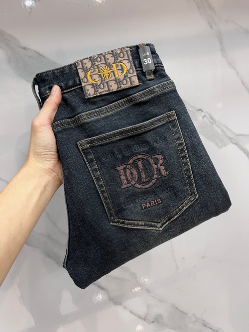 Dior Custom-Made Stretch Denim Jeans of Top Quality