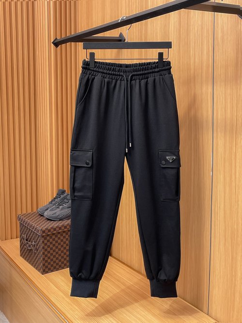Prada Thickened Warm Down Pants for Outdoor Use