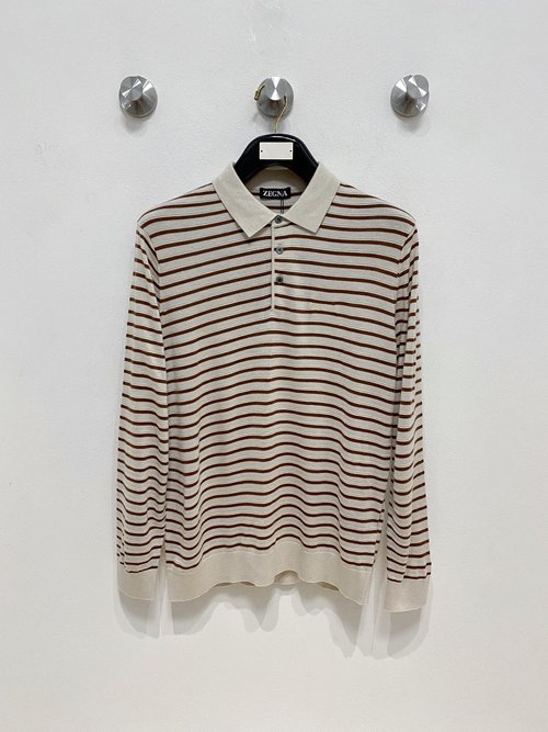 Zegna Classic Knitted Polo Shirt with Elegance