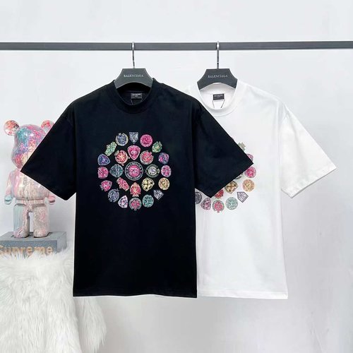 Balenciaga OS Loose Short Sleeve with Direct Print