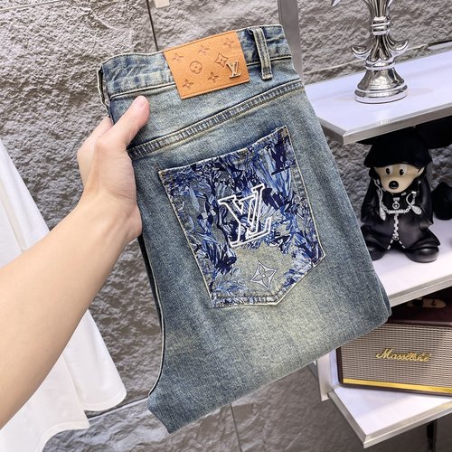 Louis Vuitton Original Single Wash Jeans with High Quality