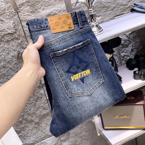 Louis Vuitton Original Single Wash Jeans with High Quality