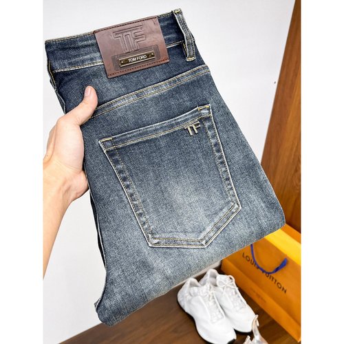 Tom Ford High-Elastic Jeans with Excellent Details