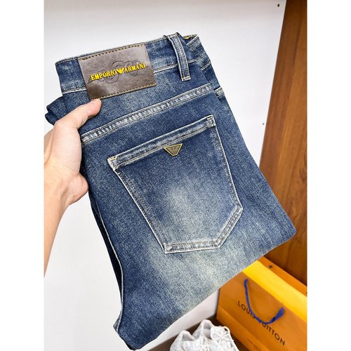 Armani High-Elastic Jeans with Excellent Details