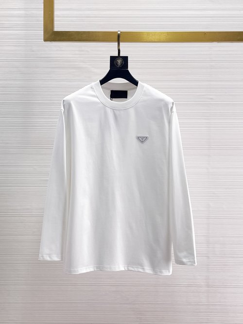 Prada High-Quality Long-Sleeve T-Shirt with Sorona Material