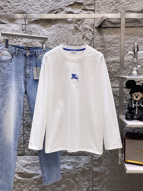 Burberry High-quality Long-sleeved T-shirt with Imported Fabric