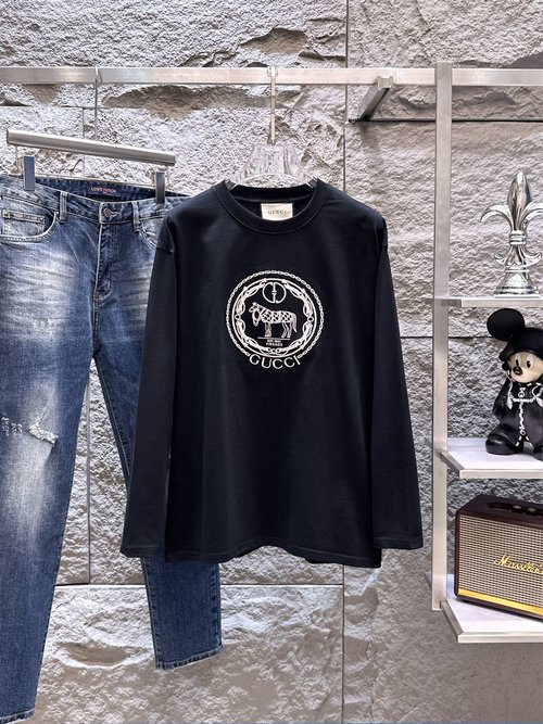 Gucci High-quality Long-sleeved T-shirt with Imported Fabric