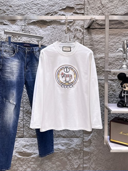 Gucci High-quality Long-sleeved T-shirt with Imported Fabric