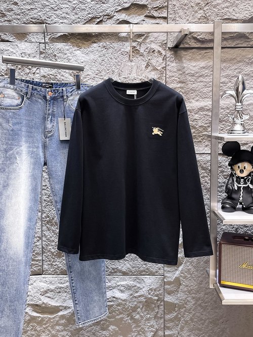 Burberry Long Sleeve Tee with Antibacterial Sorona Fabric