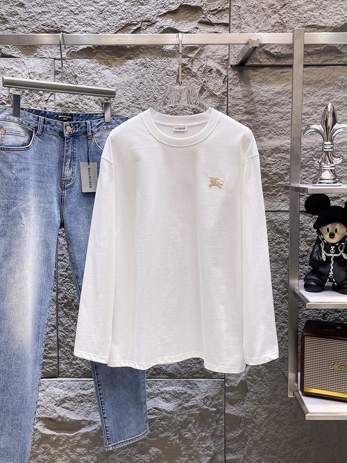 Burberry Sorona Fabric Long Sleeve T-Shirt, Durable & Soft