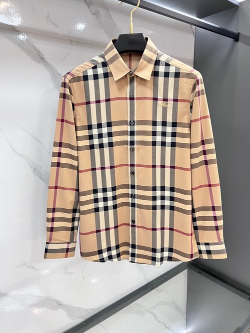 Burberry High-quality Checked Shirt with Abrasion Resistance