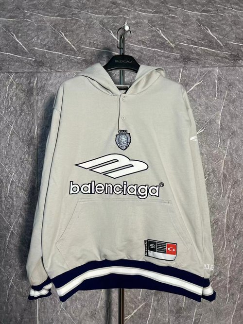 Balenciaga Fashionable Campus Style Football Jacket