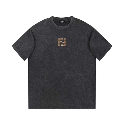 Dior Cotton Round Neck Short Sleeve T-Shirt with Print