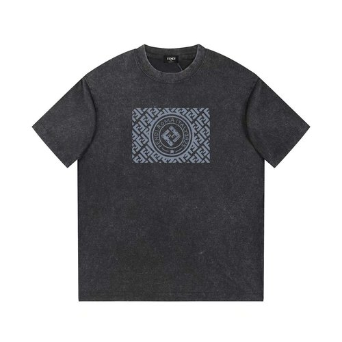 Dior Cotton Round Neck Short Sleeve T-Shirt with Print