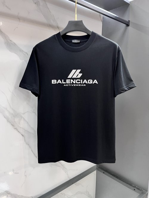Balenciaga Limited Edition Laser Logo Short Sleeve T-shirt