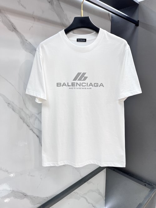Balenciaga Limited Edition Laser Logo Short Sleeve T-shirt