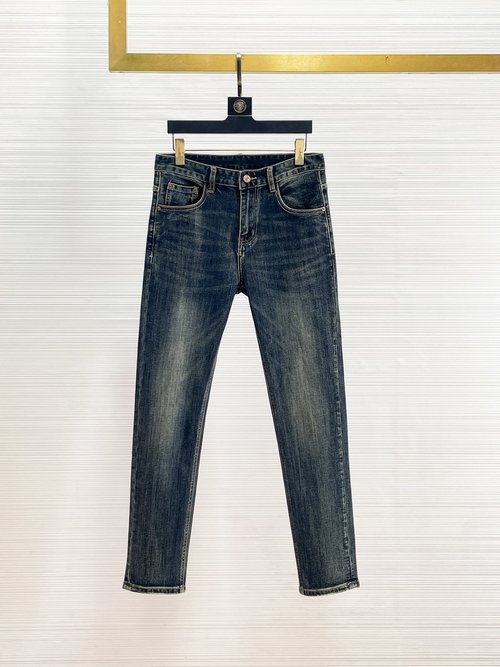 Chrome Hearts High-elasticity Washed Jeans with Fine Details