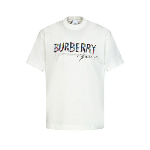 Burberry 100% Cotton Loose Fit Washed Top