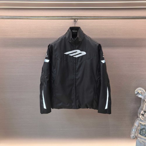 Balenciaga Ski Biker Jacket in Black, Oversize Style