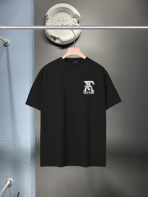 Louis Vuitton Patch Embroidery Round-Neck T-Shirt, Pure Cotton