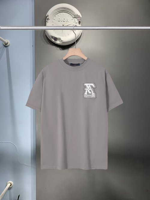 Louis Vuitton Patch Embroidery Round-Neck T-Shirt, Pure Cotton