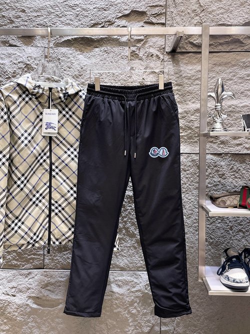 Moncler Lightweight and Warm Down Pants for Outdoor Use