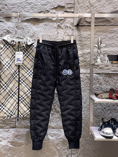 Moncler Thickened Warm Down Pants for Outdoor Use