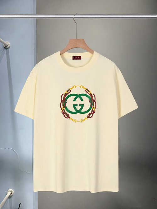 Gucci Printed Round Neck T-Shirt with Complete Tags