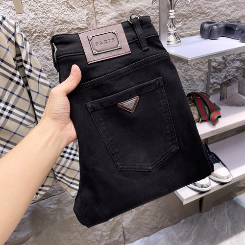 Prada High-Grade Denim Jeans with Refined Craftsmanship