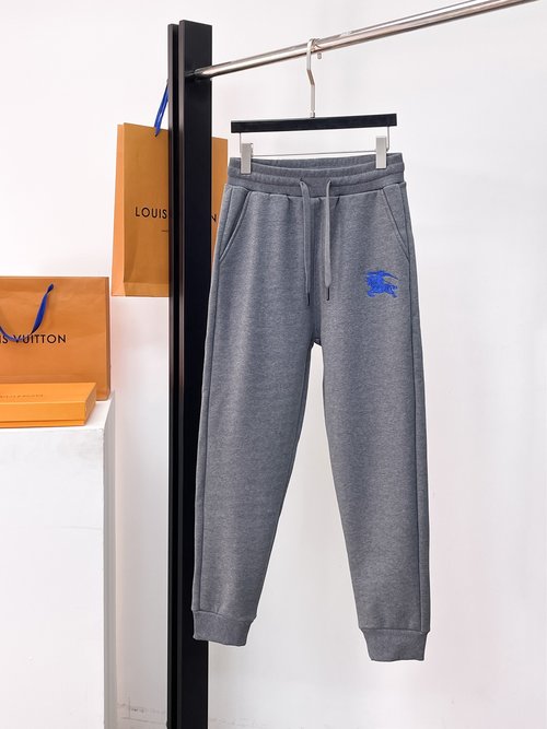 Burberry Premium Fleece Joggers with Signature Stitched Branding