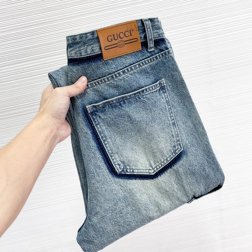 Gucci Original Design Washable Jeans with Embroidery