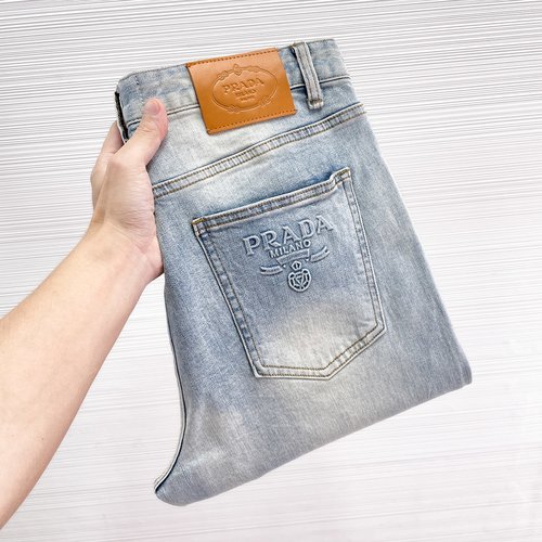 Prada Original Single Washable Jeans with Custom Logo