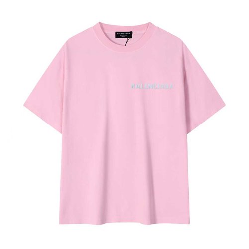 Balenciaga New T-Shirts in Pink, Sky Blue and Black