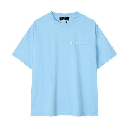 Balenciaga New T-Shirts in Pink, Sky Blue and Black