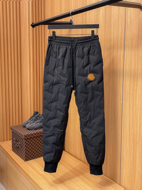 Moncler Thickened Warm Down Pants for Outdoor Use