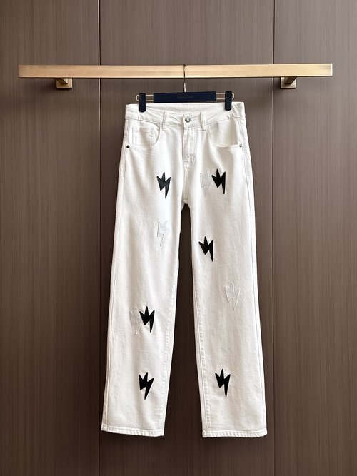 Chrome Hearts Patchwork Wash Jeans with High Comfort