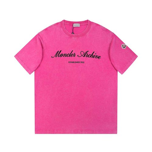 Versace Water-washed Plain T-shirt with Letter Print