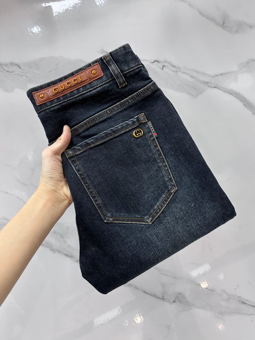 Gucci Premium Customized Jeans with Fine Workmanship